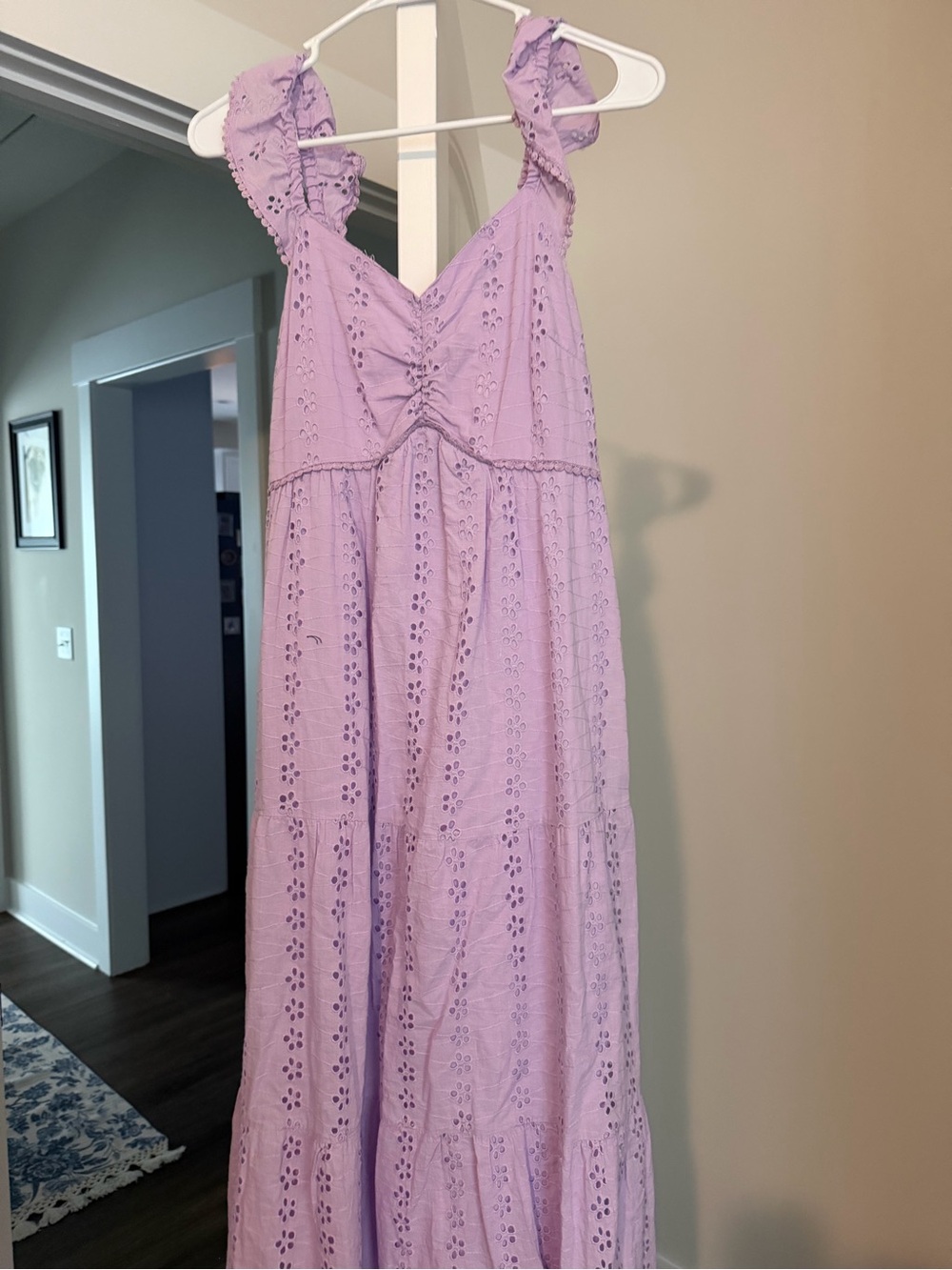 Sincerely Jules Lavender Eyelet Maxi Dress
